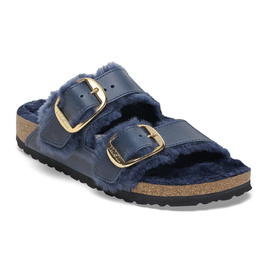 arizona big buckle shearling oiled leather midnight