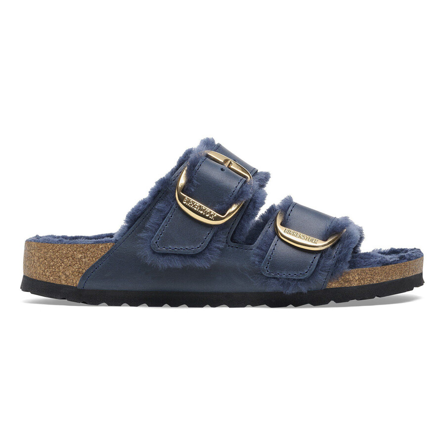 arizona big buckle shearling oiled leather midnight