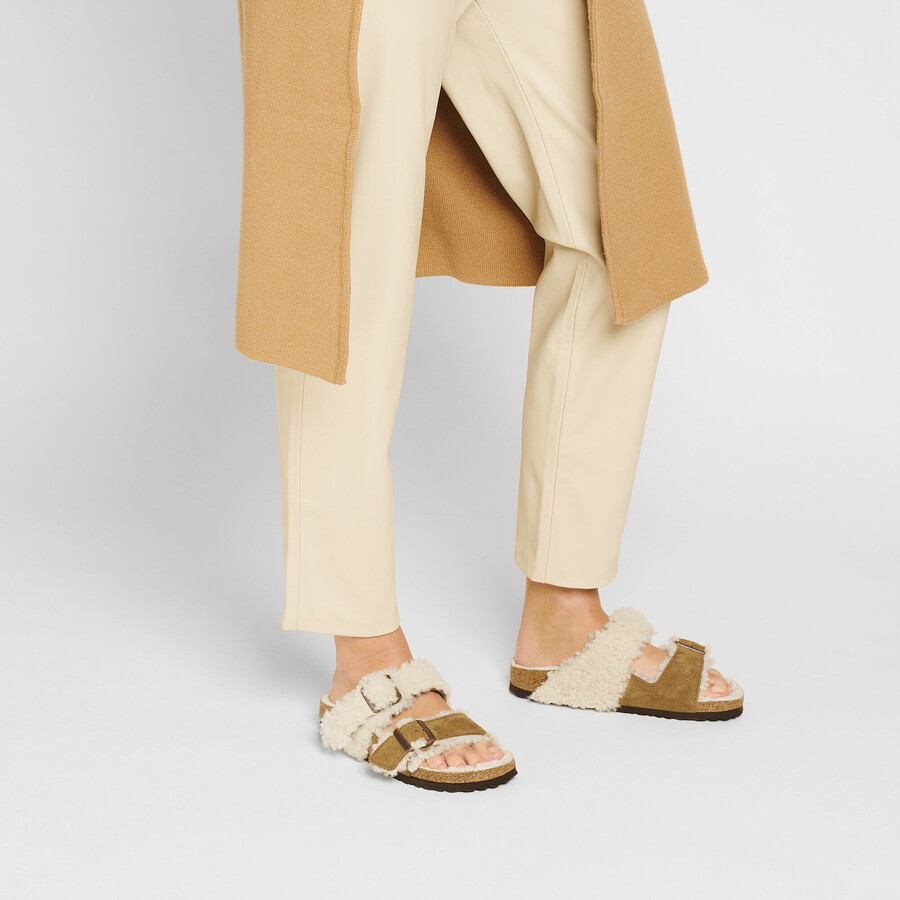 arizona teddy split suede leatherfur