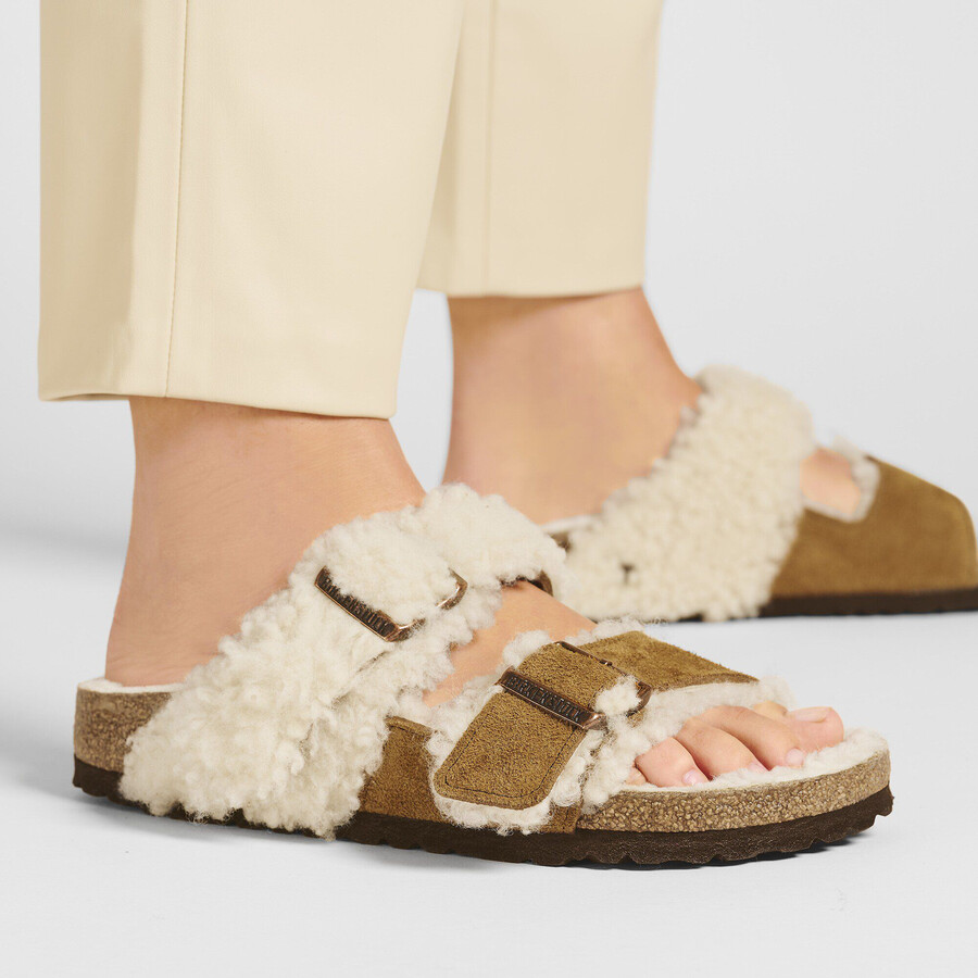 arizona teddy split suede leatherfur