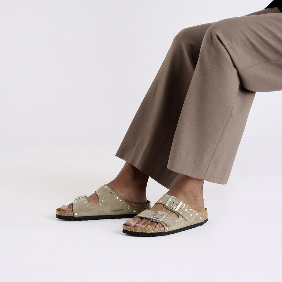 arizona rivet suede leather