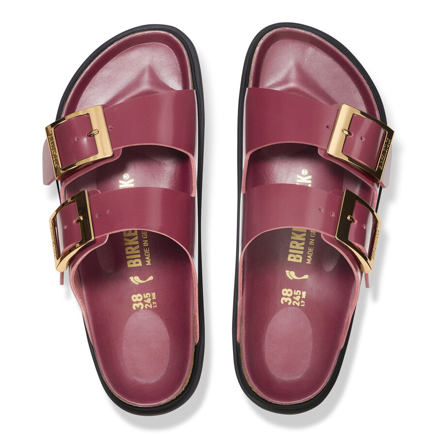 arizona droplet buckle natural leather patent