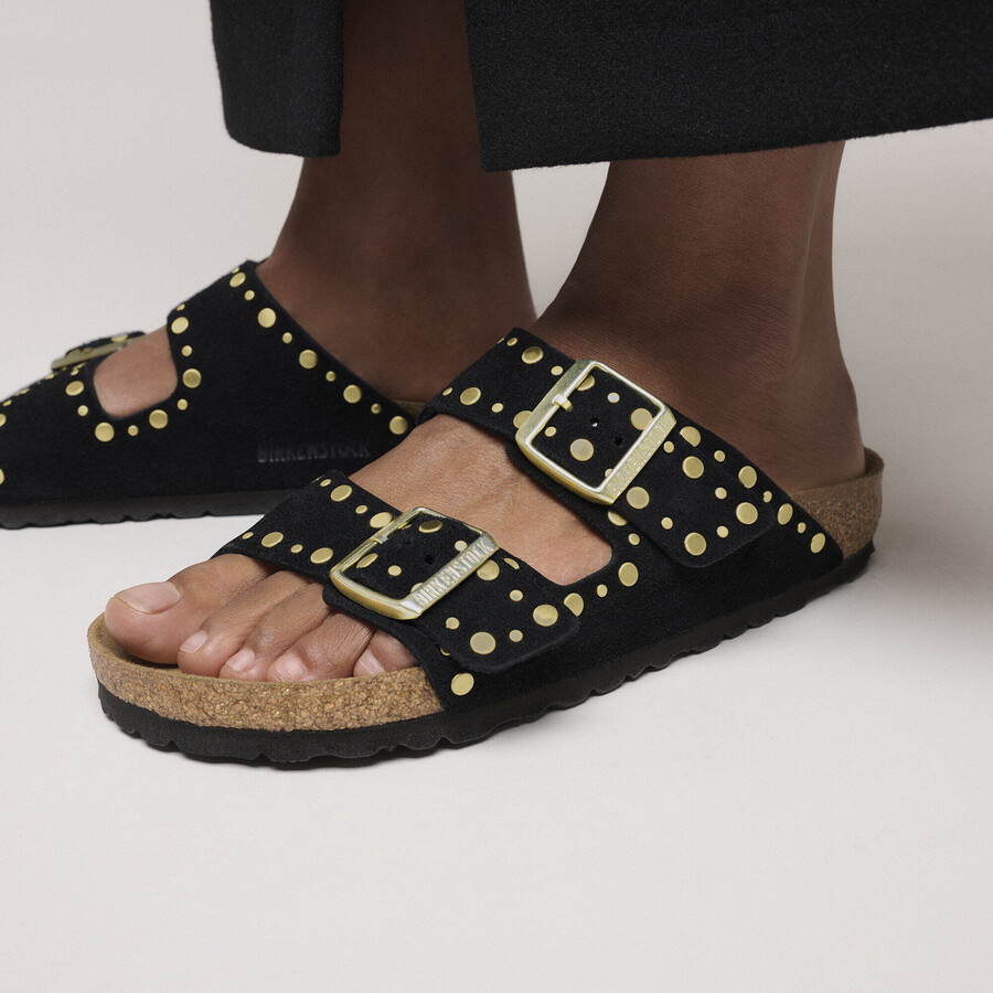 arizona rivet suede leather