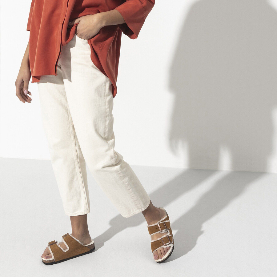 arizona shearling suede leather